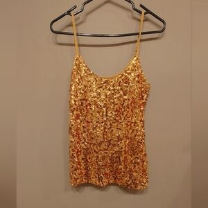 💥10 for $100💥 Gold Sequin Tank